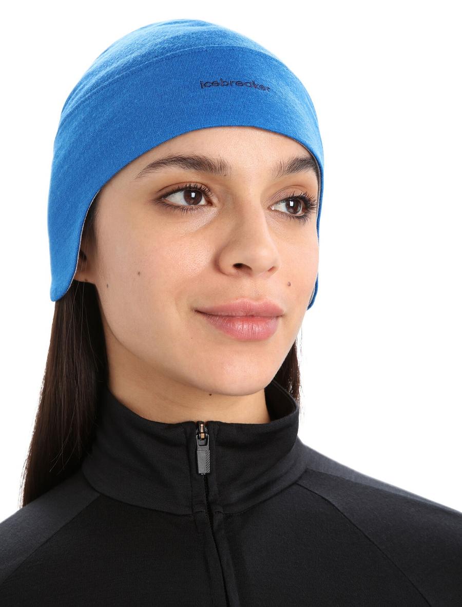 Czapki Icebreaker Unisex Merino Quantum Beanie Damskie Niebieskie | PL 1477XYUF